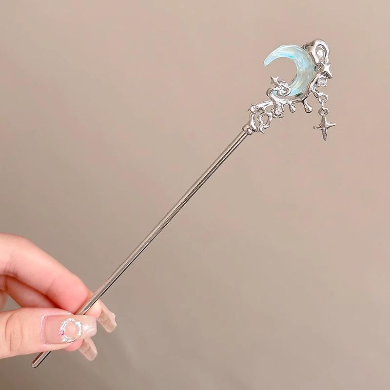 High-End Retro Chinese Tassel Hairpin for Women - Versatile Alloy Hair Clip for Elegant Updos