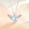 Ожерелье Love God Cupid для женщин в летнем нишевом дизайне Sense, цветной циркон, крылья ангела Love, цепочка на ключицу, милый и классный стиль