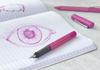 F Тонкий грип 2010 Розовое перьевая ручка 140924 Официально импортировано Faber-Castell Двойного использования,