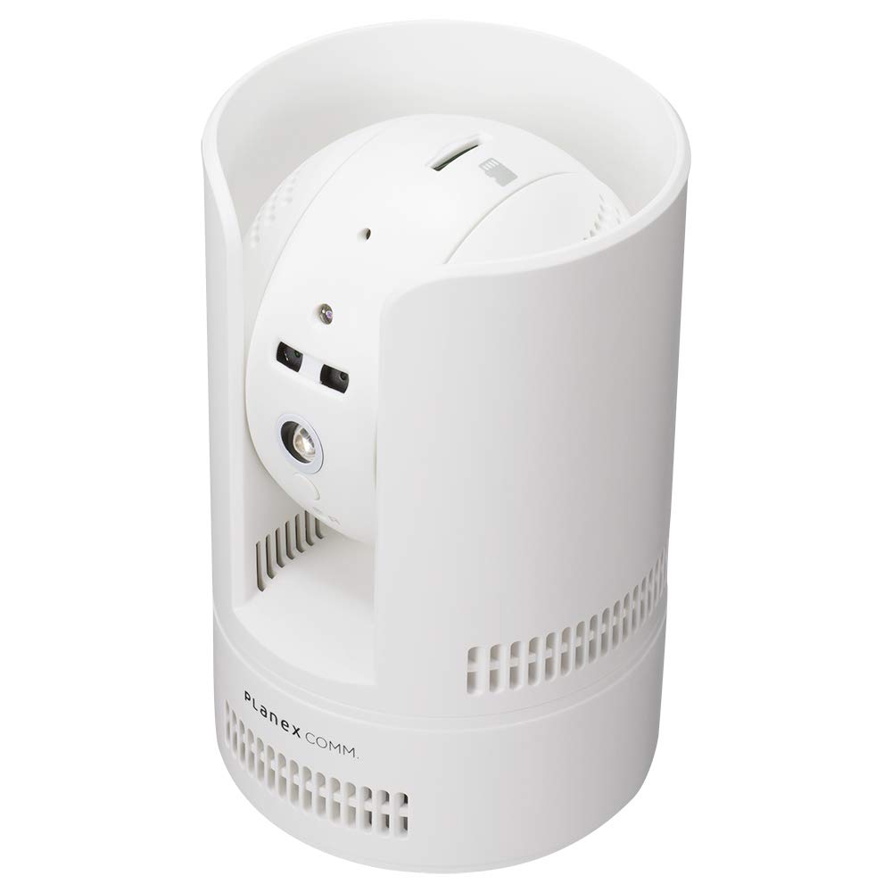 Камера безопасности Planex Камера смартфона Один LAN Поворотная модель Белый Снимок! (Совместимость с Wi-Fi/проводным подключением) CS-W72FHD2