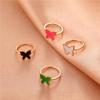 Cute Drip Butterfly Anillos Open Ring For Women Female Retro Animals Small Rings Jewelry Statement Gift