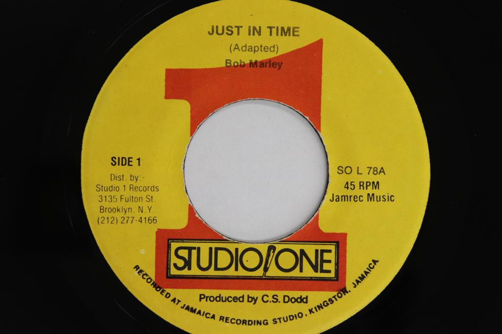 7inch Record BOB MARLEY - Just In Time SOL78 STUDIO ONE 1981 US Reggae, Ska & Dub Used