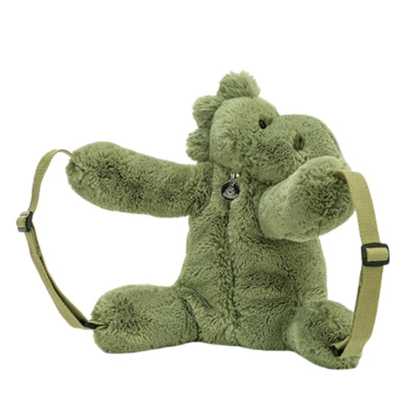 Jellycat Серия Динозавры Животное Хагди Рюкзак Спутник Кукла Плюшевая Кукла Высота 28 см