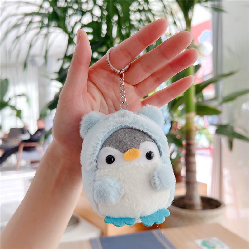 Costume Penguin Doll Cute Change Into A Small Penguin Keychain Plush High-Quality Durable Child-Safe Non-Toxic Toy