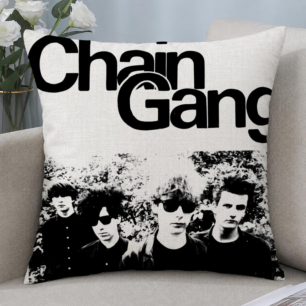 Band The Jesus and Mary Chain Cushion Cover Cushion Covers Natural Linen Breathable Sofa Bedroom Decor Pillowcase