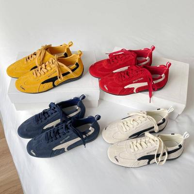 Suding home, ретро моральные тренировочные туфли для женской осени 2025, новая цветовая гамма, на шнуровке, гоночные спортивные повседневные туфли Forrest Gump, ins тренд