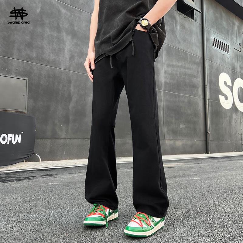 SWAMP AREA Men's K005 Slim Straight Flare Jeans