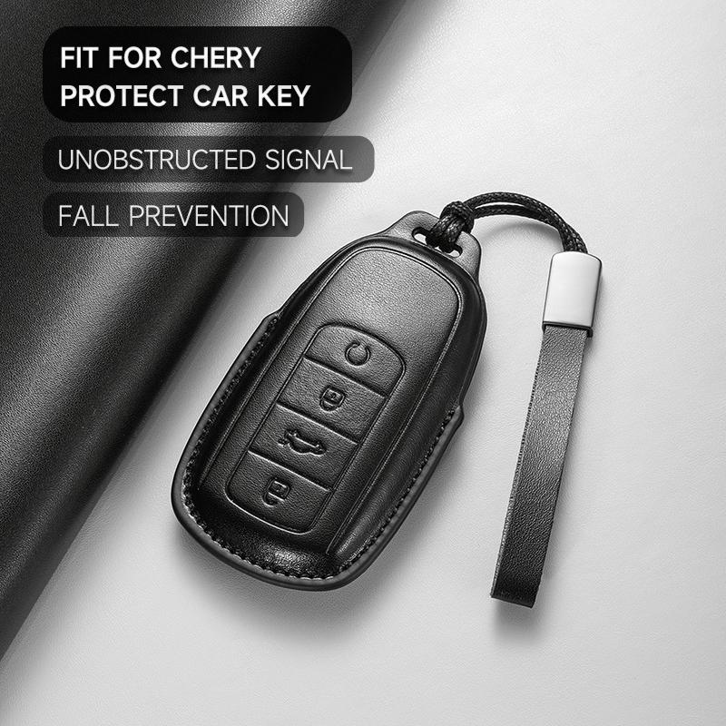 Кожаный чехол-накладка для ключа автомобиля брелок для серии Chery Tiggo 8Pro 8plus Max New 5Plus 7pro Arrizo Omoda 5 C5
