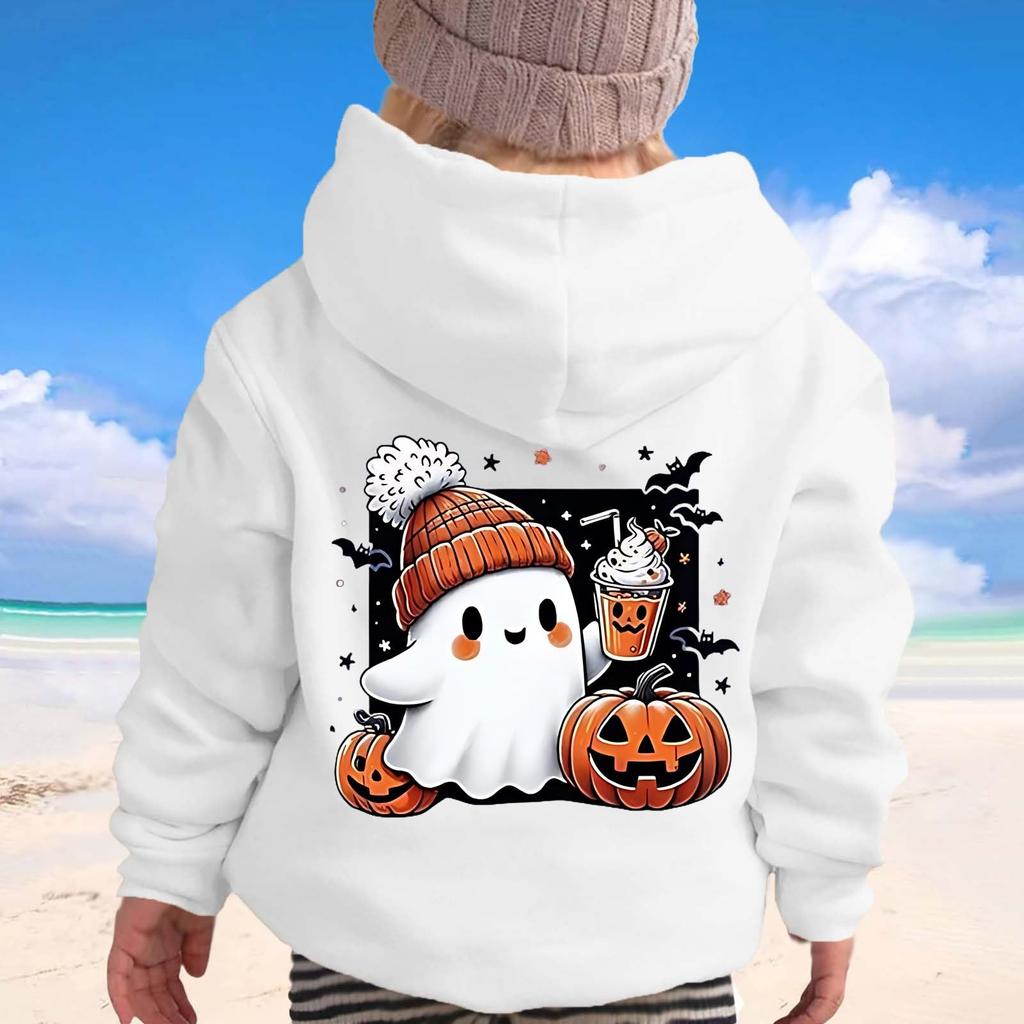Children's Boys' Fashion Halloween Printed Hoodie Sweatshirt