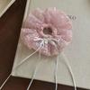 Bow Pleated Scrunchies Ribbon Oversized Hair Ropes Ins Polka Dot Scrunchies  Ponytail Holder
