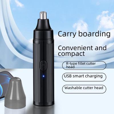 Электрический триммер для волос в носу для мужчин: USB-ножницы для удаления волос в носу для чистки носовой полости