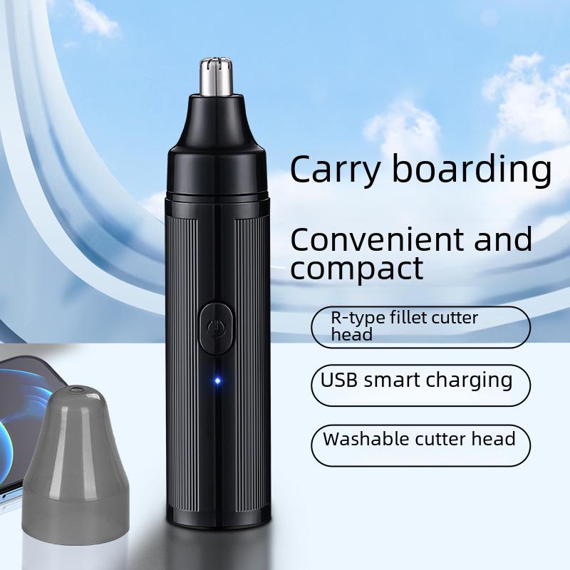 Электрический триммер для волос в носу для мужчин: USB-ножницы для удаления волос в носу для чистки носовой полости