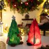 Holiday Decor Christmas Ornament Fluffy Light-up Christmas Tree Doll Ornament for Hotel Window Decor Stuffed Xmas Tree Gnome Elf