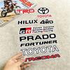ДЛЯ TOYOTA TRO GR Прочная Водонепроницаемая Светоотражающая Декоративная Наклейка Защита от Царапин Для Мотоцикла Автомобиля Шлема Холодильника Аксессуары