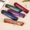 1 Pcs Simple Mesh Transparent Pencil Case Storage Pen Bag Zipper Pouch Portable Mini Cute Stationery Office School Supplies