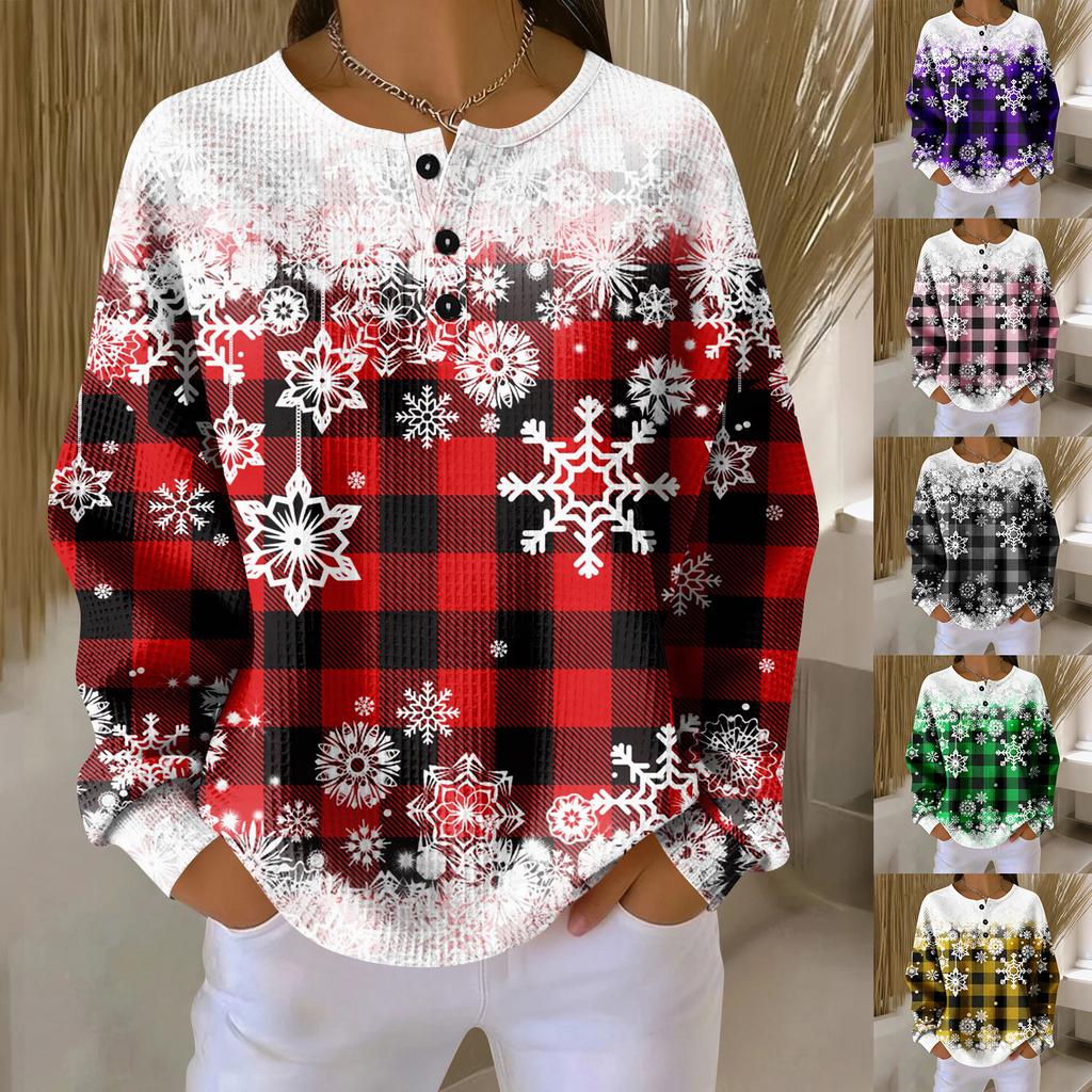 Women's Casual Shirts Long Sleeve Tops Button Up V Neck Loose Knit Fall Favorites For Women