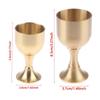 1Pcs Metal Wine Goblet Copper Liquor Cup New Brass Chalice Cup  for Party Home Accessories