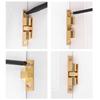 1Pc Brass Touch Beads Lock Door Spring Clip Cabinet Door Catches Silver Double Ball Catch Cabinet Door Latch 42/50/60/70Mm