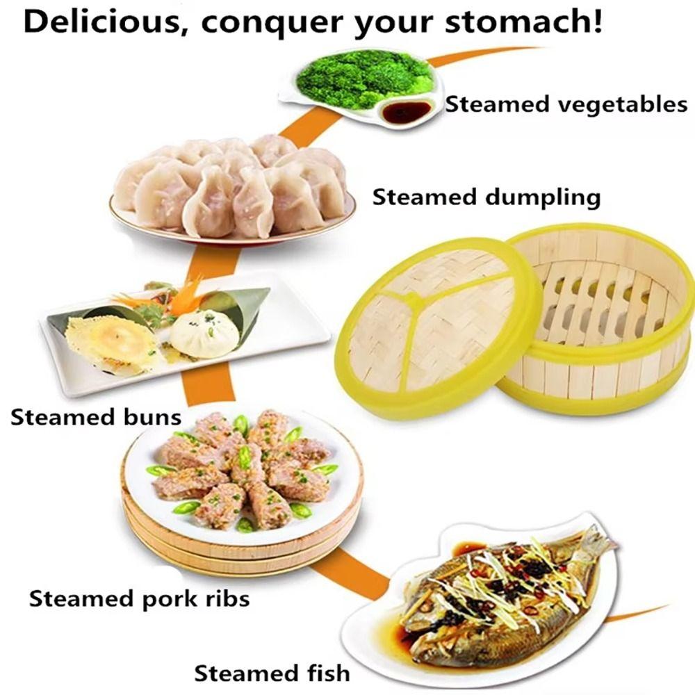 1 шт. Ручная корзина-пароварка с крышкой, пароварка для пельменей, новая кухонная утварь, для приготовления китайской еды