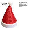 Stylish Tabletop Decorations 3D Printed Flexible Spring Santa Hat Figurine, Retractable Spiral Coil Fun Bendable Ornament Christmas Desktop with White