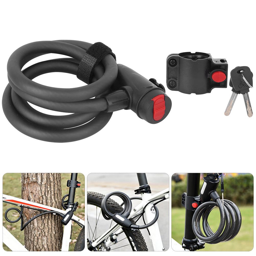 Wheelup Высокопрочный стальной трос Замок против кражи для горного велосипеда Безопасная защита Велосипедный