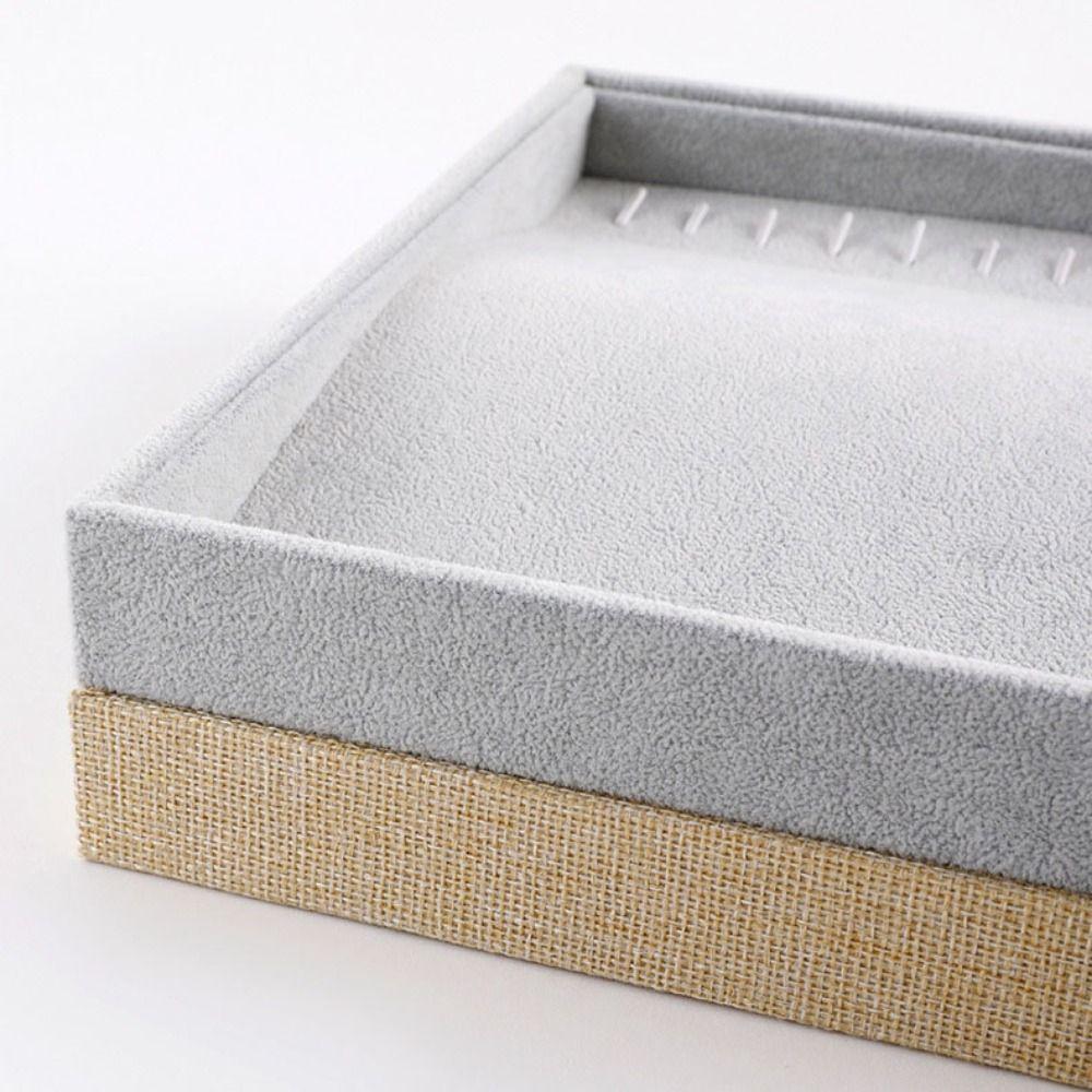Necklaces Jewelry Storage Box Bracelets Jewelry Display Holder Velvet Jewelry Tray  Jewelry Seller
