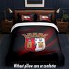 Braga FC Design Bed Bedding Set 1 Duvet Cover + 2 Pillowcases Soft Breathable Household Bed Linens