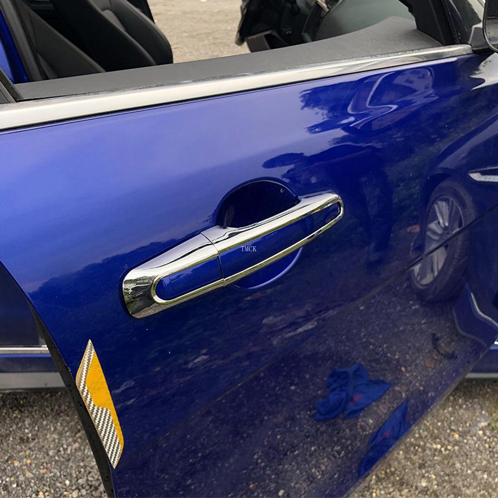 For Jaguar XE X760 XF X260 F-PACE X761 2015 2016 2017 2018 2019 Chrome Bright Silver Car Door Handle Cover Trim Frame Stickers nvhs3