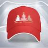 Merry Christmas Tree Baseball Cap Polyester Lightweight Adjustable Unisex Holiday Party Hat