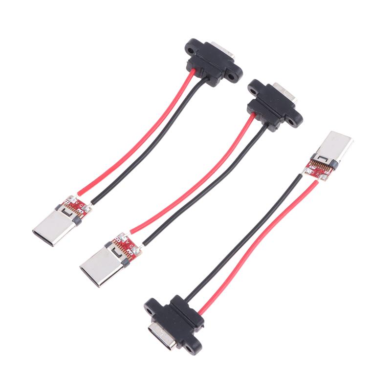 1/3 шт. 3A 5V USB-розетка типа C и USB-розетка типа A с разъемом для кабеля