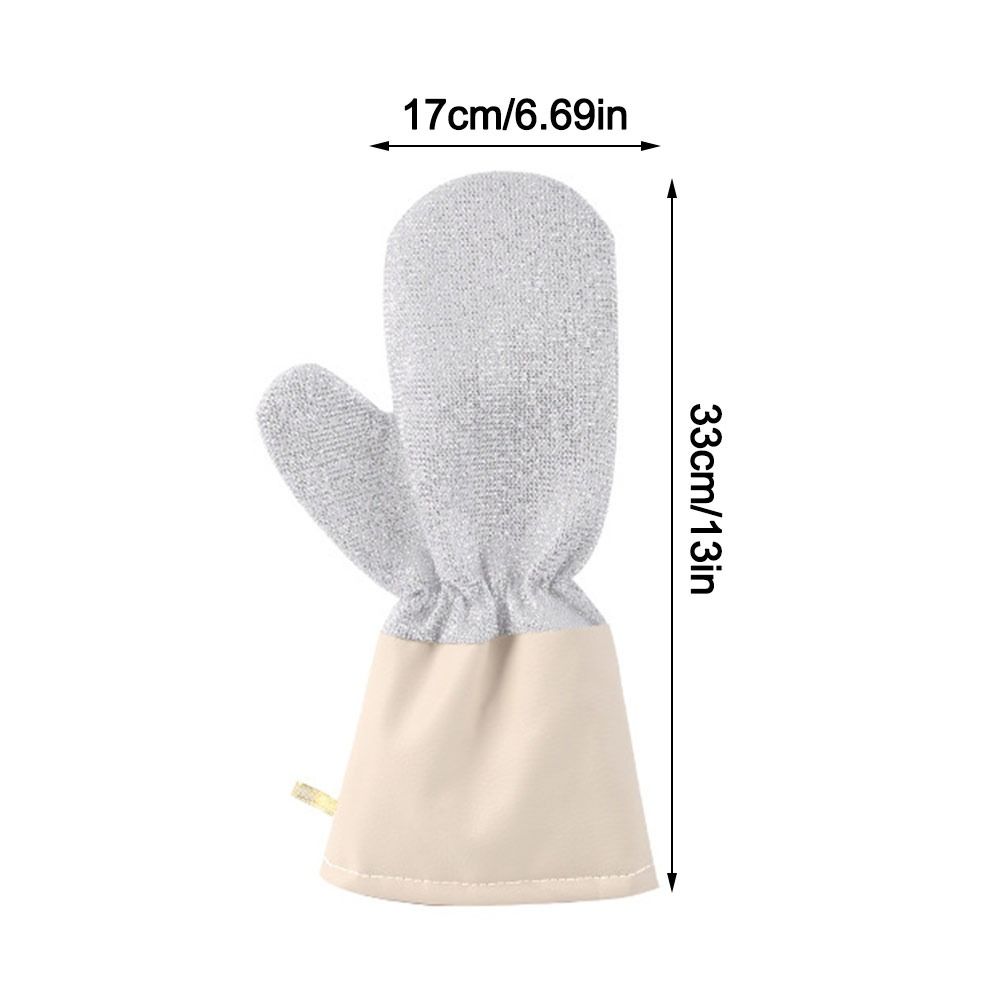 Non-stick Silver Thread Dishwashing Gloves Thickened Household Gloves New Dishwashing Gloves