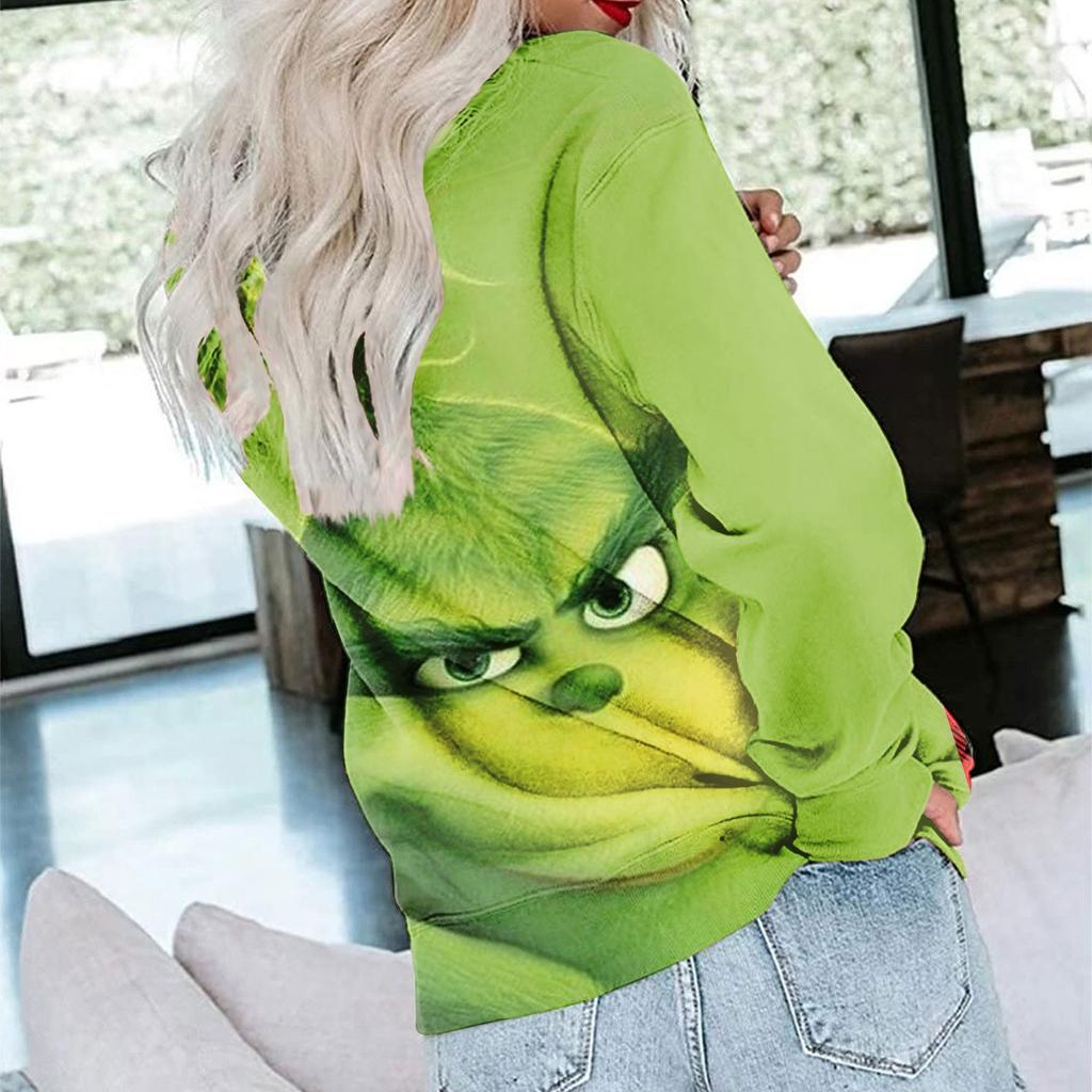 Женская повседневная толстовка с круглым вырезом, свободные мягкие пуловеры с длинными рукавами и принтом, топы