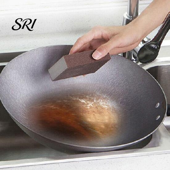 Portable Cleaning Sponge 3/4/5Pcs Emery Nano Carborundum Wipe Brush Rust Pots Eraser Pans Sink Grill Scrubber Scouring Pad