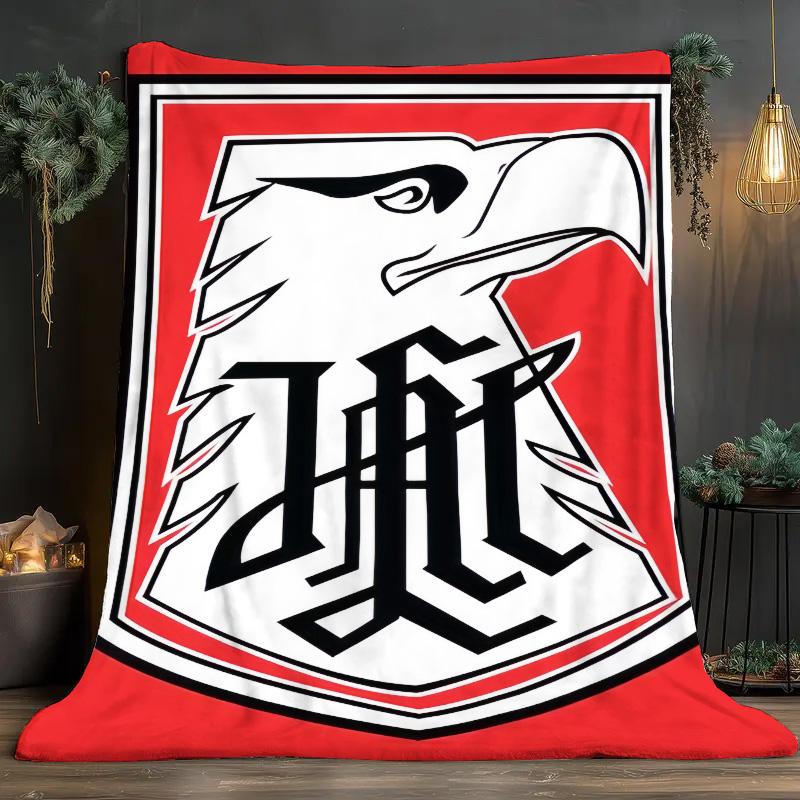 Eagle Sports Logo Flannel Throw Blanket, Soft Blanket for Sofa Bed, Graphic Print Home Decor Fan Gift