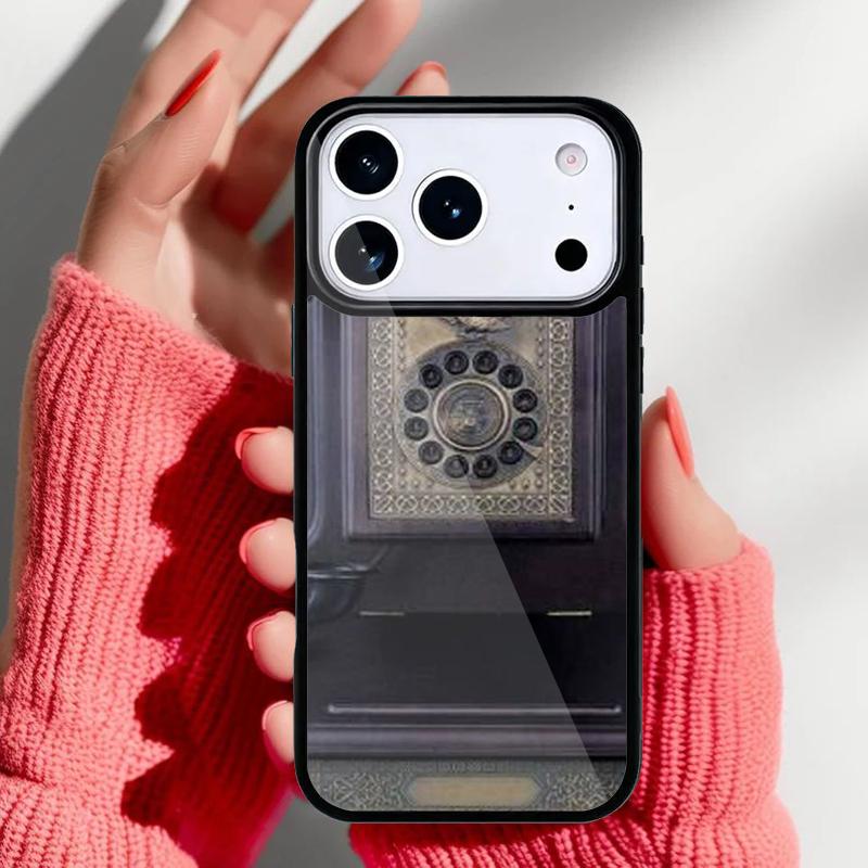 Ретро Винтажный Синий Телефон Чехол для Телефона для iPhone 17 Air 16e 15 14 13 Pro Max Задняя Крышка для 12 11 Pro Coque