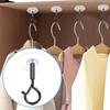 2pcs Self Adhesive Ceiling Hooks No-Drill Sticky Eye Hooks Multifunctional Wall Hooks  LED Light