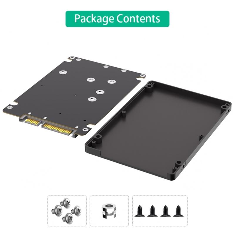 Корпус-адаптер для SSD M.2 NGFF Msata на 2,5-дюймовый SATA3.0, Защитный корпус для SSD M.2 2230 2242 2260 2280