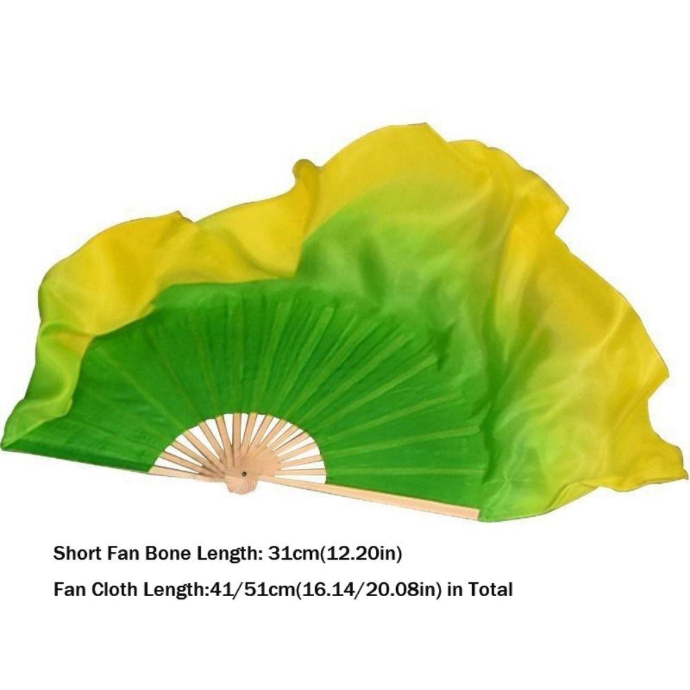 10/20 см Полукруглый Шелковый Занавес Пары Танца Янко Бамбуковые Веера Ручная Окраска Веер для Взрослых Ребенок Женщины