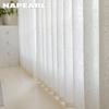1PC NAPEARL French Jacquard White Translucent Sheer Curtain Comfortable Tulle for Living Room Bedroom Balcony Window Home Decor