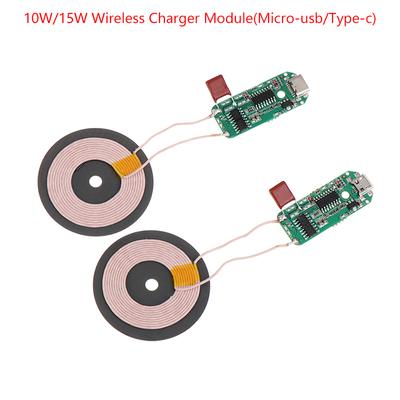 10/15 Вт Беспроводной зарядный модуль Micro Type-C Передатчик Печатная плата Pcba Катушка