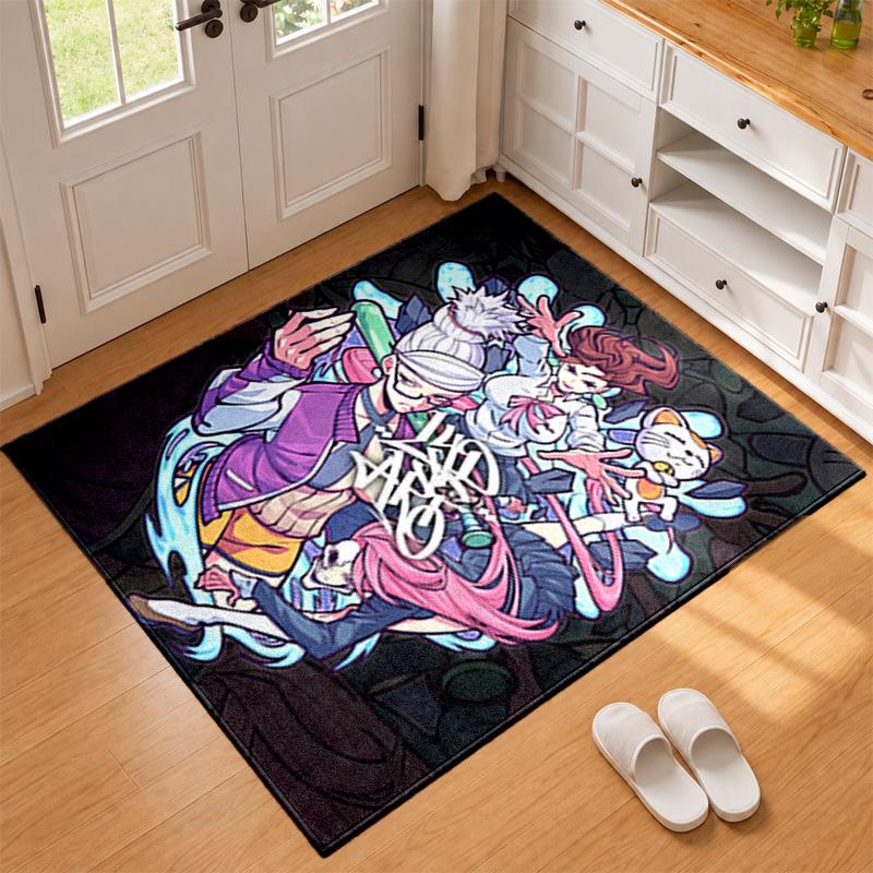 Dandadan Carpet Door Mat for Living Room or Bedroom Protective Mat Under Chair Office Decoration Christmas Gift Birthday Present