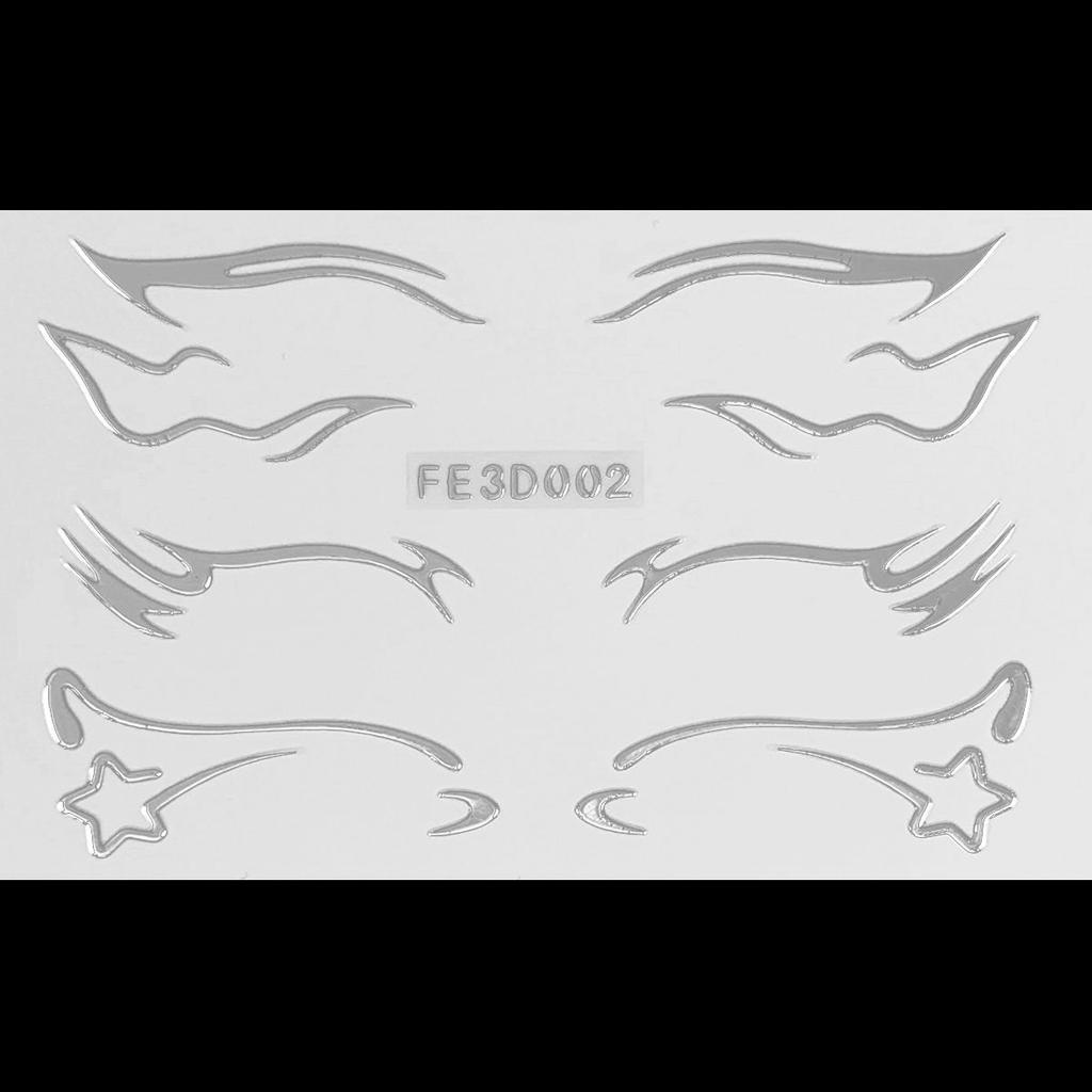 Лазерная подводка для глаз, 3D трехмерная рельефная наклейка-бабочка для макияжа глаз, сценическая наклейка-татуировка