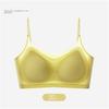 Ultra-Thin Breathable Ice Silk Top Bra Women's Seamless Back Halter Vest Wrap Bra Small Chest Together