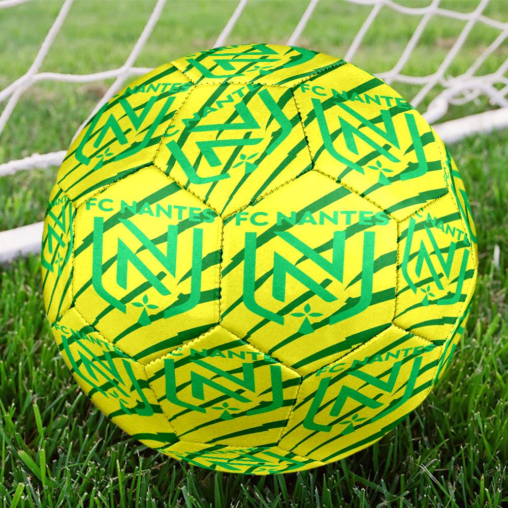 Fc Nan-tes Crest Design Printed Size 5 Soccer Balls, High-Quality, Anti-Slip, Protective Football, A Unique Gift , Birthdays, Christmas Gifts