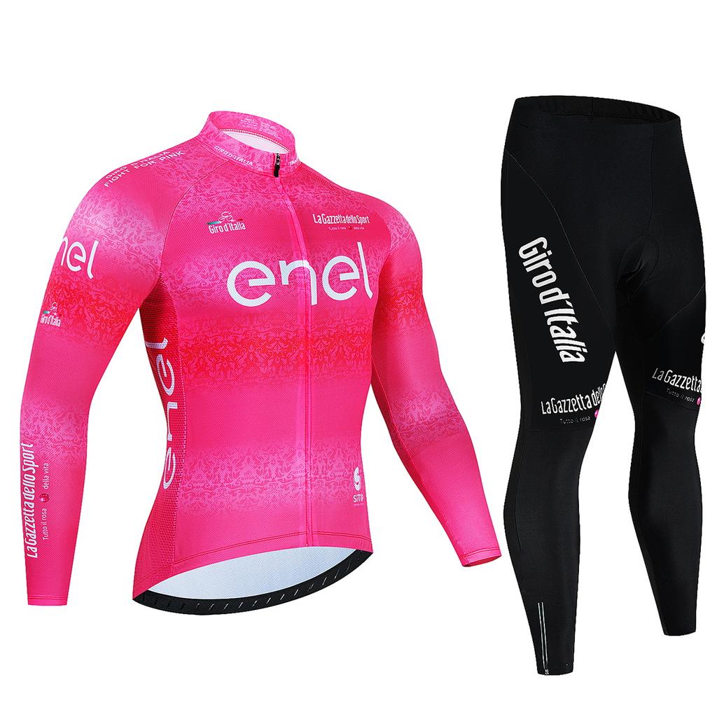 Tour De Giro D'ITALIA Зимний термобелье из флиса для велоспорта Одежда для велоспорта Одежда для горного велосипеда Maillot Ropa Ciclismo Велосипедный комплект