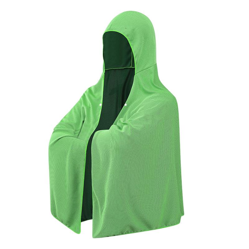 Plus Size Quick-Dry Hooded Beach Towel with Sun Protection and Cooling Effect