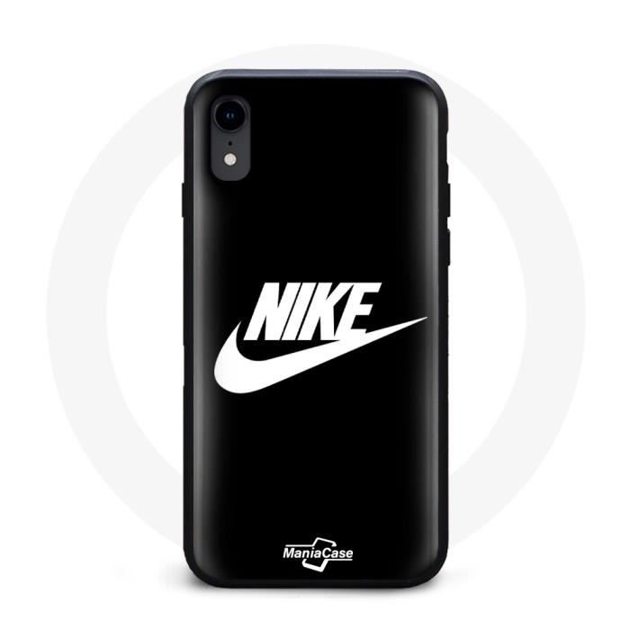 Чехол - Nike - Iphone XR - Мягкий - Белый - Логотип