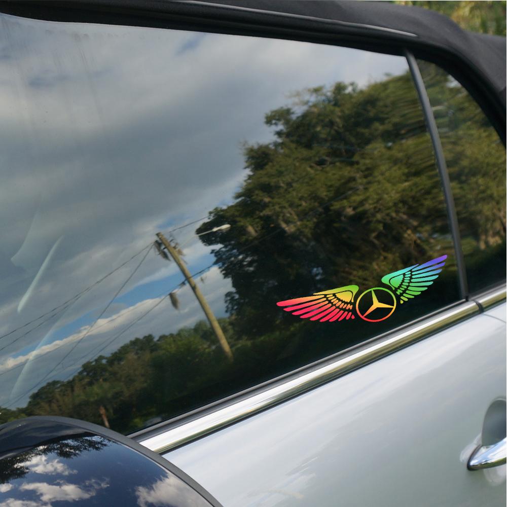 Reflective Laser Car Door Windshield Fender Decorative Sticker For Mercedes Benz AMG W203 W206 W220 W205 W211 W212 W201 W210
