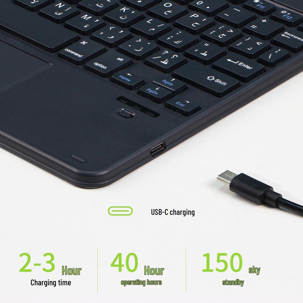 Tri-Mode Bluetooth Keyboard: 78-Key Wireless for Phones & Tablets, Extended Standby