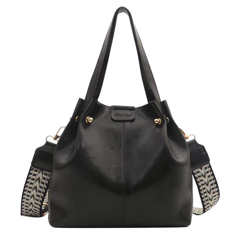 Ретро осенне-зимняя портативная сумка-ведро модная универсальная сумка-мессенджер из оленьей кожи с бархатом